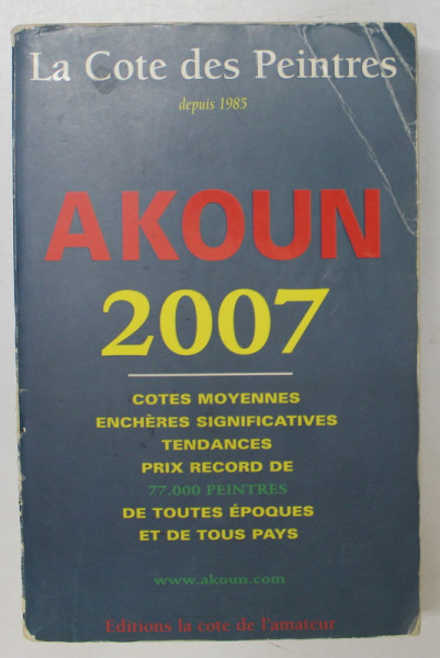 AKOUN , LA COTE DES PEINTRES , 2007