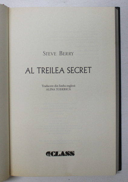 AL TREILEA SECRET de STEVE BERRY , 2008