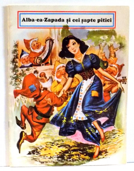 ALBA-CA-ZAPADA SI CEI SAPTE PITICI , CENUSAREASA , 1980 , PREZINTA URME DE UZURA