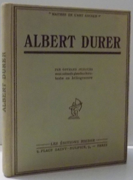 ALBERT DURER par GOTHARD JEDLICKA , 1928