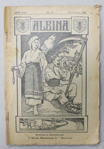 ALBINA , REVISTA ENCICLOPEDICA POPULARA , ANUL XVII , No. 22 , 1914