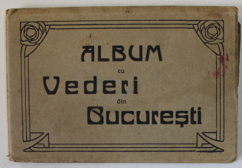 ALBUM CU VEDERI DIN BUCURESTI, CONTINE 15 CARTI POSTALE ILUSTRATE , INTERBELIC