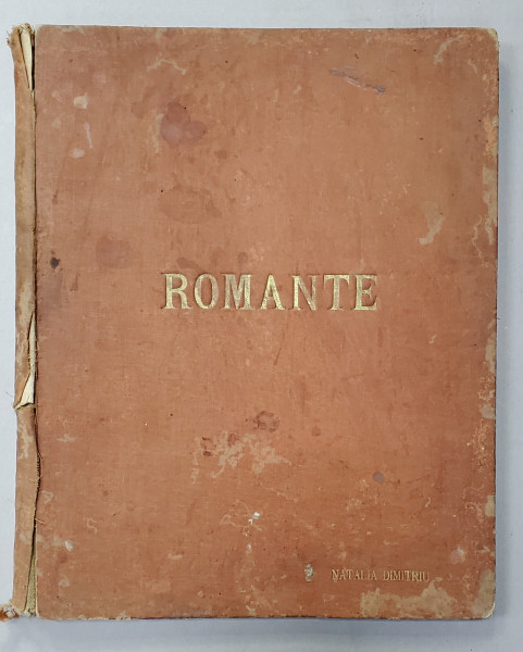 ALBUM DE PARTITURI MUZICALE ROMANESTI SI STRAINE  , CCA . 1900