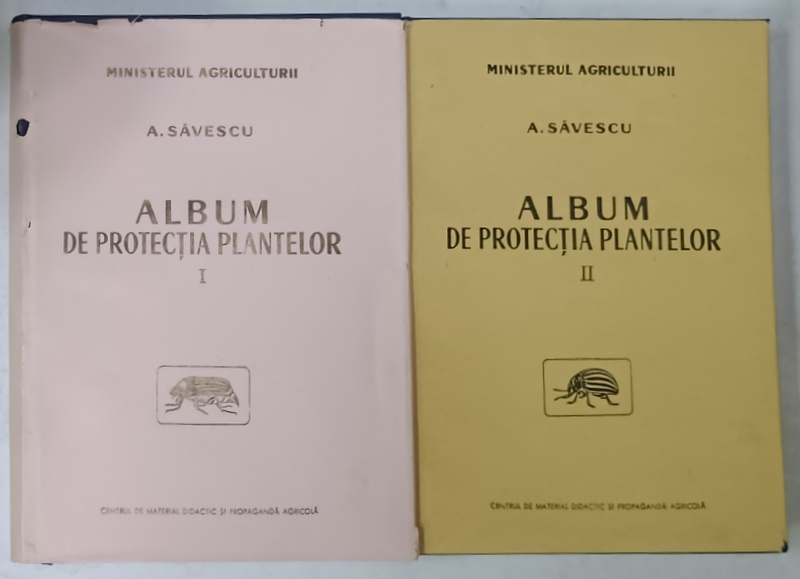 ALBUM DE PROTECTIA PLANTELOR de A. SAVESCU , VOLUMELE I - II , 1960 -1961 , VEZI DESCRIEREA  !