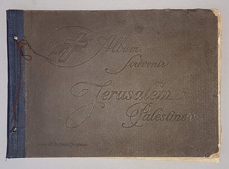 ALBUM SOUVENIR JERUSALEM PALESTINE , EDITIE INTERBELICA , TEXT IN FRANCEZA , ENGLEZA , SPANIOLA , ITALIANA