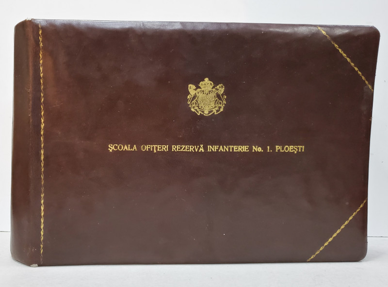 ALBUMUL DE PREZENTARE  ' SCOALA  DE OFITERI REZERVA INFANTERIE , NR. 1 , PLOIESTI ', 1933