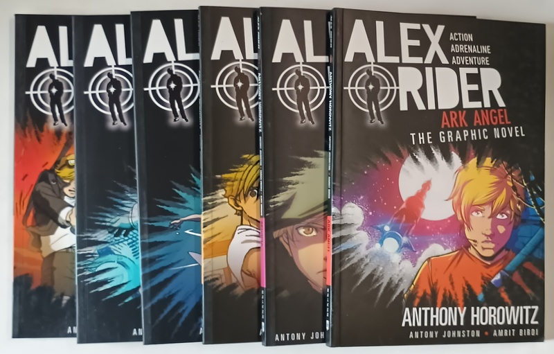 ALEX RIDER , THE GRAPHIC NOVEL by ANTHONY HOROWITZ ....AMRIT BIRDI  , SET DE 6 VOLUME , BENZI DESENATE , 2020