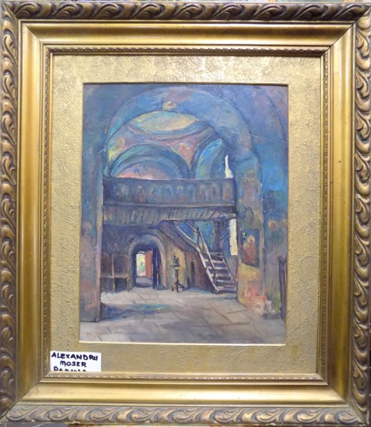 ALEXANDRU MOSER PADINA (1904 - 1992), INTERIOR DE BISERICA