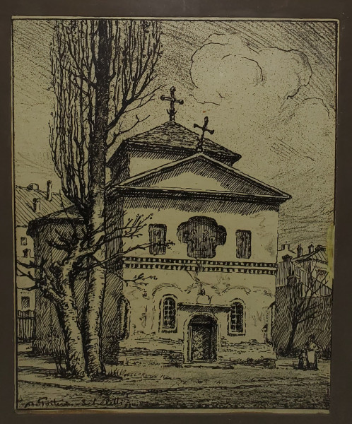 Alexandru Poitevin-Scheletti (1879 - 1959) - Biserica Scaunelor