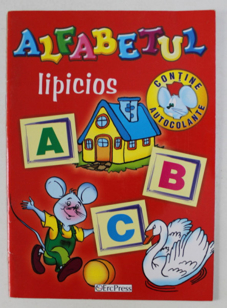 ALFABETUL LIPICIOS - CONTINE AUTOCOLANTE , ANII '2000