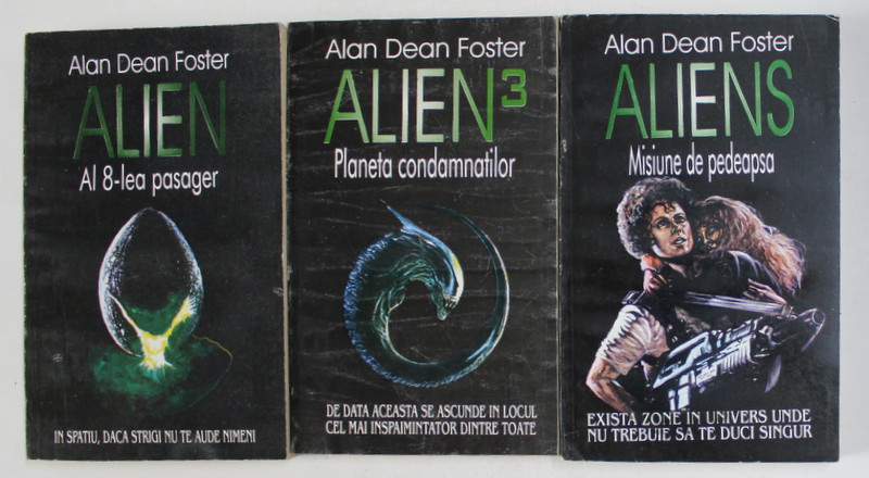 ALIEN , VOLUMELE I - III de ALAN DEAN FOSTER , ANII '90