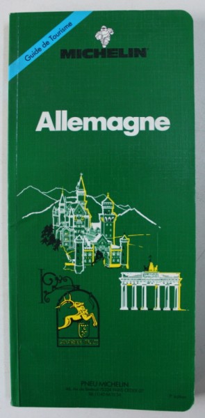 ALLEMAGNE - GUIDE MICHELIN , 1992
