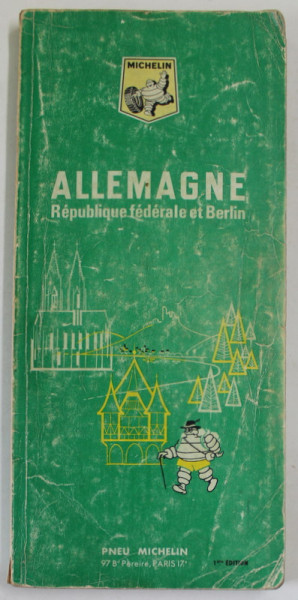ALLEMAGNE , REPUBLIQUE FEDERALE ET BERLIN ,  GUIDE MICHELIN , 1966