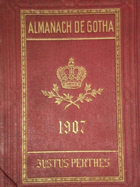 ALMANACH DE GOTHA. ANNUAIRE GENEALOGIQUE, DIPLOMATIQUE ET STATISTIQUE  1907