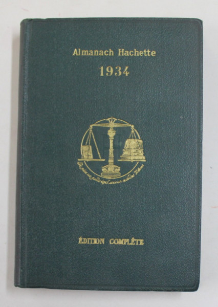 ALMANACH HACHETTE , 1934