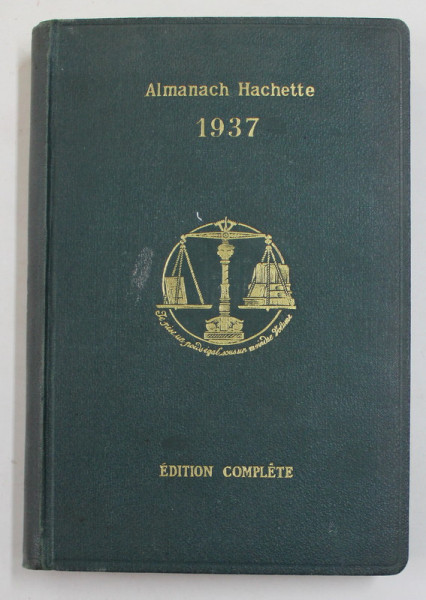 ALMANACH HACHETTE , 1937