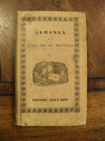 Almanah al Curtii si al Statului din Principatul Valahiei, Bucuresti 1838