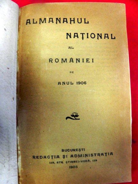 Almanah national al Romaniei pe anul  1906