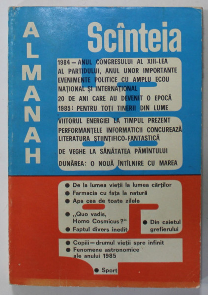 ALMANAH '' SCANTEIA '' , 1985
