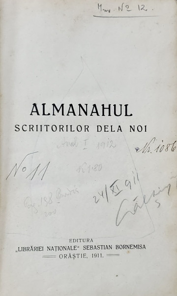 ALMANAHUL SCRIITORILOR DELA NOI , 1911