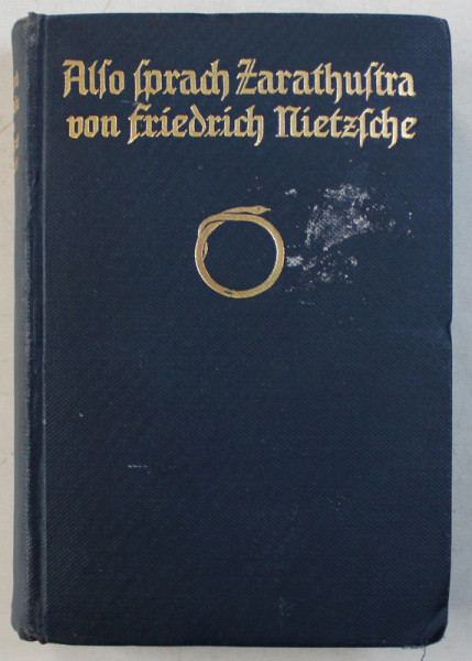 ALSO SPRACH ZARATHUSTRA von FRIEDRICH NIETZSCHE , 1921