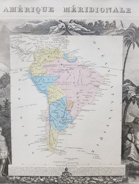 America de Sud, Gravura secol 19