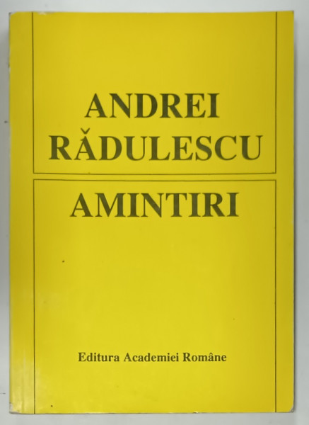 AMINTIRI de ANDREI RADULESCU , 1995