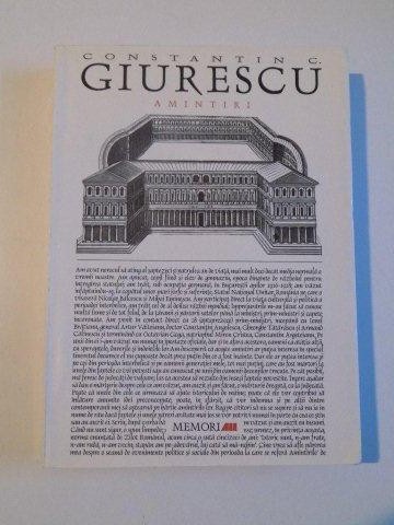 AMINTIRI de CONSTANTIN C. GIURESCU , 2000