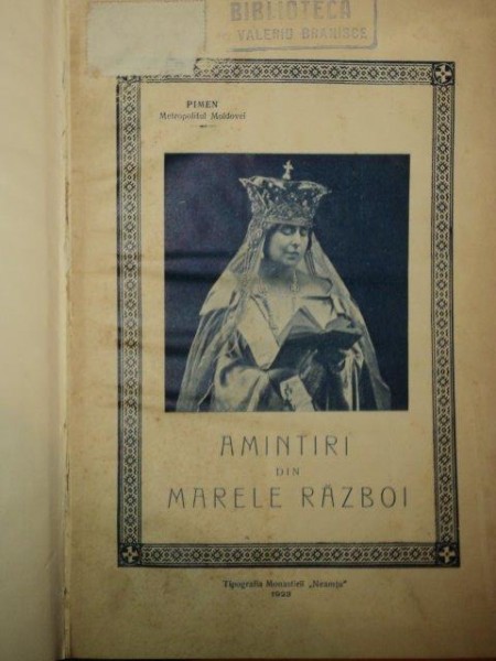 AMINTIRI DIN MARELE RAZBOI , 1923