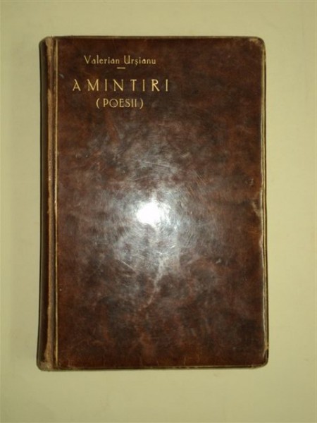 Amintiri (Poesii), de Valerian Urişanu, Bucureşti, 1895
