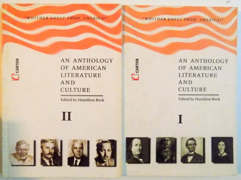 AN ANTHOLOGY OF AMERICAN LITERATURE AND CULTURE , VOL I-II de HAMILTON BECK , 1999