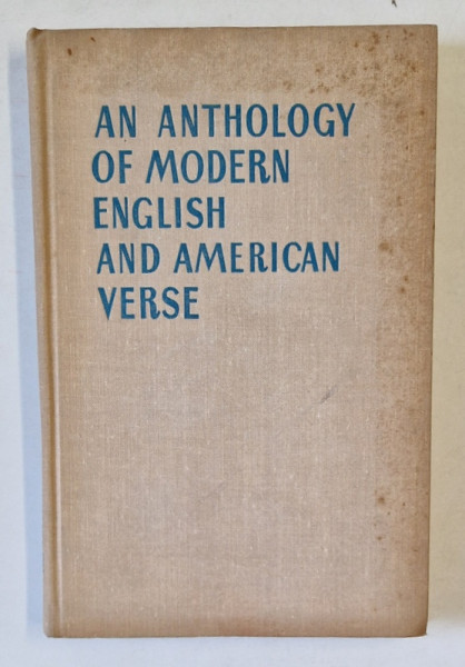 AN ANTHOLOGY OF MODERN ENGLISH AND AMERICAN VERSE , 1963