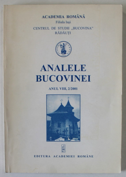 ANALELE BUCOVINEI , ANUL VIII , 2 / 2001