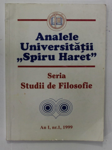ANALELE UNIVERSITATII '' SPIRU HARET '' - SERIA STUDII DE FILOSOFIE , AN I , NR. 1 , 1999 , PREZINTA SUBLINIERI CU PIXUL *