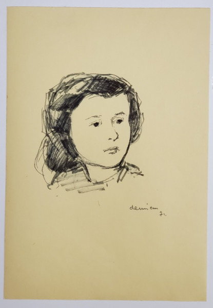 Anastase Demian (1899-1977) - Portret de tanara