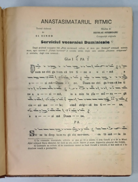 ANASTASIMATARUL RITMIC de NICOLAE SEVEREANU , 1938