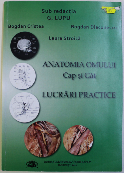 ANATOMIA OMULUI - CAP SI GAT - LUCRARI PRACTICE , sub redactia G. LUPU , 2010