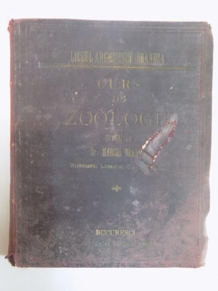 ANATOMIA SI FISIOLOGIA ANIMALA de MARCEL BRANDZA  1899-1900