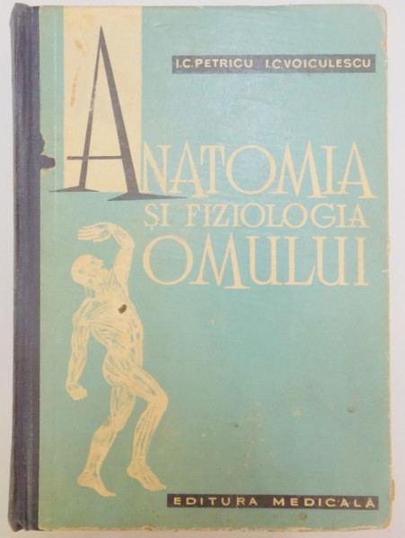 ANATOMIA SI FIZIOLOGIA OMULUI de I.C. PETRICU , I.C. VOICULESCU ,  1967 * PREZINTA SUBLINIERI