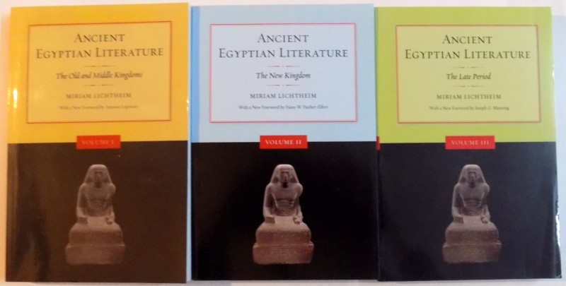 ANCIENT EGYPTIAN LITERATURE , THE OLD AND MIDDLE KINGDOMS , VOL I - III , 2006