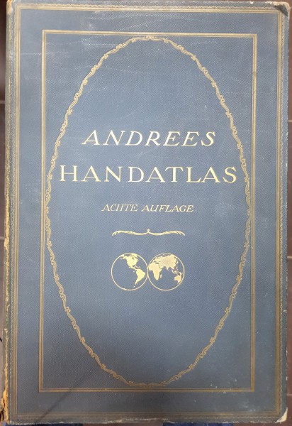 ANDREES ALLGEMEINER HANDATLAS - PUBLICAT de Dr ERNST AMBROSIUS, 1930