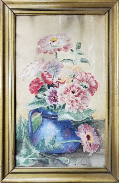 Angiolina Santocono (1889-1969) - Vas cu flori