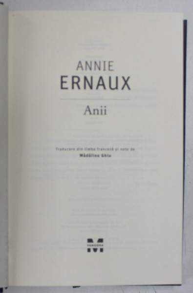ANII de ANNIE ERNAUX , 2023
