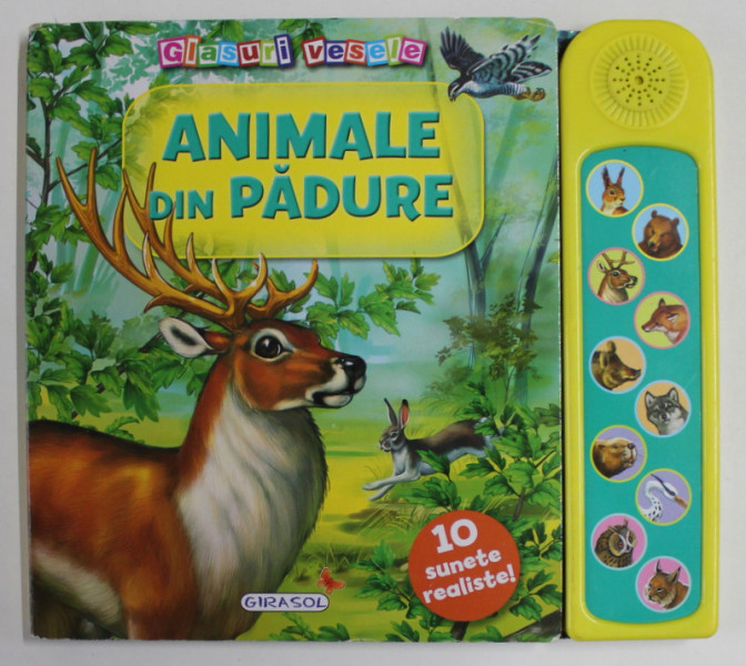 ANIMALE DIN PADURE , CONTINE BUTOANE CARE EMIT SUNETE PRIN APASARE , 2017 , LIPSA BATERIE *