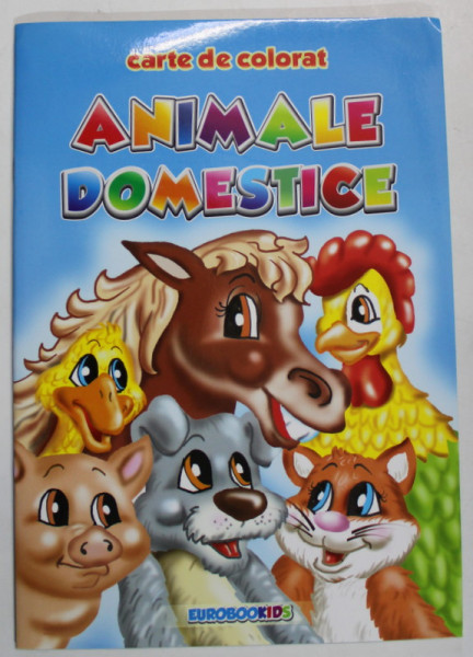 ANIMALE DOMESTICE , CARTE DE COLORAT de PATRICIA LIDIA , ilustratii de SERBAN ANDREESCU , 2009