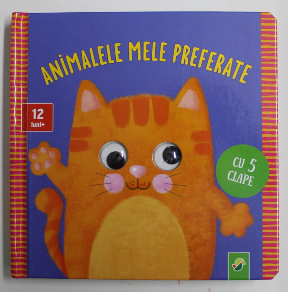 ANIMALELE MELE PREFERATE , CARTE INTERACTIVA , CU 5 CLAPE , PENTRU 12 + LUNI , ANII '2000