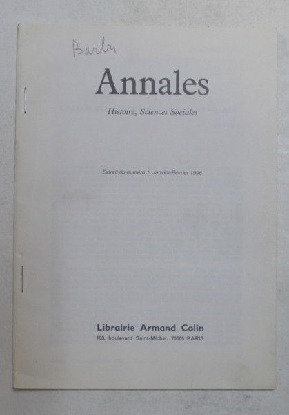 ANNALES - HISTOIRE , SCIENCES SOCIALES - L 'IMAGE BYZANTINE - PRODUCTION ET USAGES par DANIEL BARBU , 1996