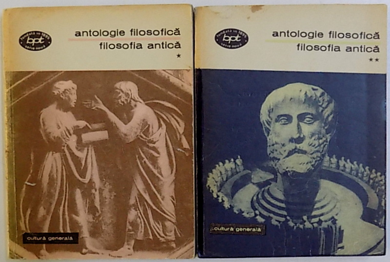 ANTOLOGIE FILOSOFICA.FILOSOFIA ANTICA  2 VOL  1975