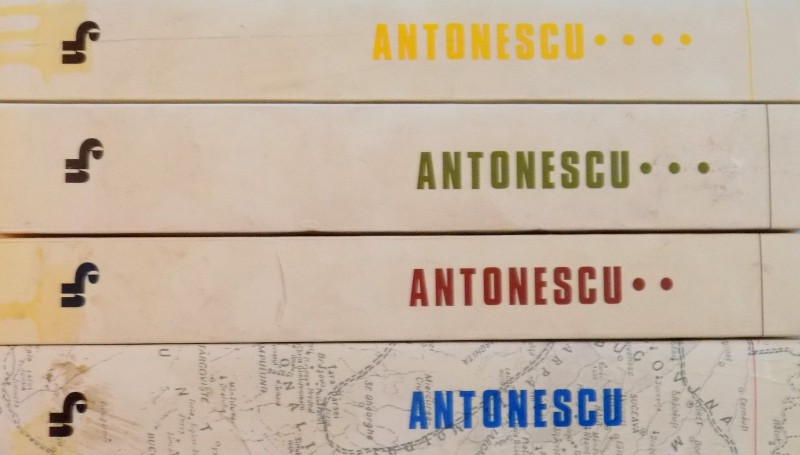 ANTONESCU, MARESALUL ROMANIEI SI RASBOAIELE DE REINTREGIRE, VOL. I - IV, MARTURII SI DOCUMENTE COORDONATE SI INGRIJITE de JOSIF CONSTANTIN DRAGAN, 1986