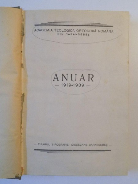 ANUARUL 1919 - 1939